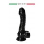 Fallo realistico con ventosa dildo nero vaginale anale pene finto sex toy black 6