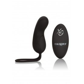 vibratore in silicone nero con telecomando ricaricabile mini massaggiatore black