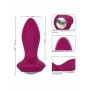 sonda vibrante in silicone purple ricaricabile crystal dildo stimolatore anale