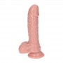 Fallo realistico vaginale anale con testicoli dildo con ventosa pene finto 6 " made in italy