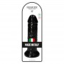 Fallo realistico maxi dildo con ventosa nero dildo grande enorme vaginale anale  10 black