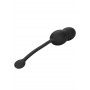 vibratore in silicone morbido nero per pavimento con telecomando polsino black