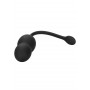 vibratore in silicone morbido nero per pavimento con telecomando polsino black