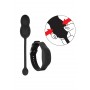 vibratore in silicone morbido nero per pavimento con telecomando polsino black