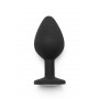 fallo anale plug in silicone nero anal stimolatore per uomo e donna black sexy