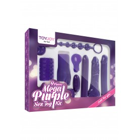 kit set mega sexy toys viola vibratore guaina per pene palline vaginale purple