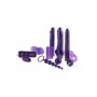 kit set mega sexy toys viola vibratore guaina per pene palline vaginale purple