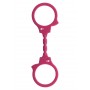 manette sexy  bondage fetish costrittivo rosa in silicone per gioco di coppia