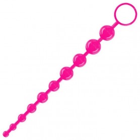 Fallo anale 10 fluo beads Pink