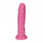 Fallo realistico con ventosa dildo vaginale anale rosa made in italy cock 8 maxi