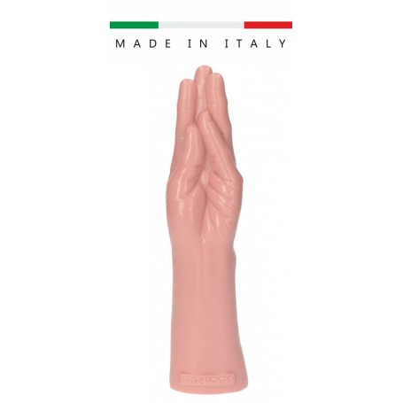 Dildo anale vaginale per fisting fallo maxi a forma di mano con ventosa realistico 11"