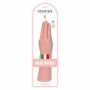 Dildo anale vaginale per fisting fallo maxi a forma di mano con ventosa realistico 11"