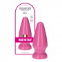 plug stimolatore grande dilatatore penetrazione anale con ventosa maxi anal pink