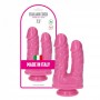 fallo doppio penetrazione stimolatore vaginale anale rosa medio grande pink