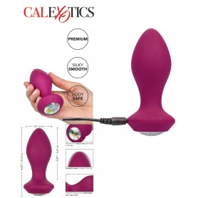 dildo anale in silicone plug rosa mini con gioiello fallo anal pink butt sexytoy