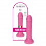 Fallo Vaginale anale dildo rosa con ventosa dildo 6,5 realistico cock plug made in Italy