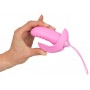 vibratore vaginale in silicone rosa con telecomando morbido dildo vibrante pink