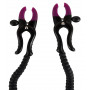 pinze per vagina divaricatore in silicone nero stimolatore di clitoride punto g