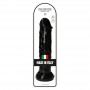 dildo realistico con ventosa nero pene finto morbido maxi fallo grande black