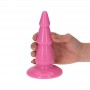 plug penetrazione anale rosa con ventosa stimolazione uomo donna anal pink