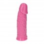 dildo realistico rosa con ventosa per giochi erotici sessuali anale vaginale