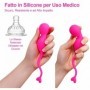 Stimolatore vaginale in silicone vibratore con telecomando palline wireless