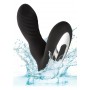 Vibratore anale rotante dildo anal plug ricaricabile nero in silicone