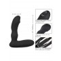 Vibratore anale rotante dildo anal plug ricaricabile nero in silicone