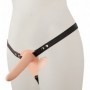 Vibratore indossabile strap on doppio fallo realistico vaginale anale ricaricabile