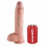 Fallo realistico vaginale anale maxi dildo king cock con testicoli big 10