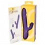 Vibratore rabbit dildo vibrante doppio rotante stimolatore clitoride in silicone ricaricabile