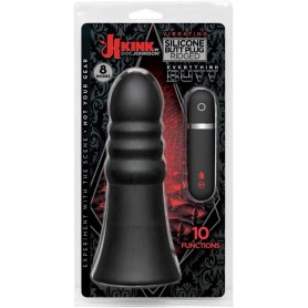 Vibratore Anale plug in silicone butt maxi big dildo red con fallo vibrante