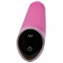 vibratore fallo in silicone rosa vaginale per donna morbido pink vibrante