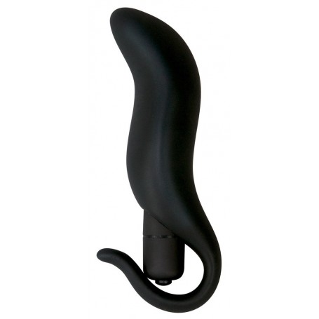 plug anale in silicone vibrante nero vibromassaggiatore stimolatore black anal