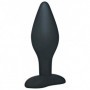 plug anale nero stimolatore in silicone per uomo e donna black anal sexy toys