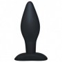 plug anale nero stimolatore in silicone per uomo e donna black anal sexy toys