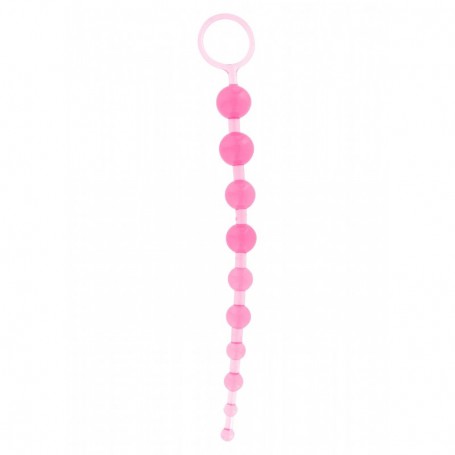 stimolatore anale donna rosa palline graduali con anello sexy toys anal pink