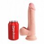 fallo 3d vaginale anale dildo realistico morbido pene con ventosa e testicoli