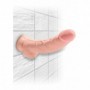 fallo realistico dildo vaginale anale con testicoli e ventosa king cock 8 3d