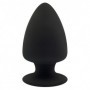 Plug in Silicone morbido dildo anale con ventosa nero but anal dildo black silexd