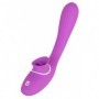 Vibratore vaginale con stimolatore per clitoride in silicone ricaricabile anale