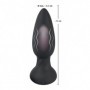 plug anale nero maxi in silicone dilatatore ano vibrante dildo butt anal black