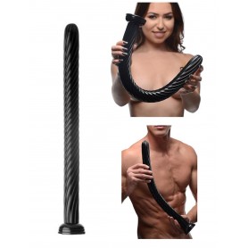 Fallo anale vaginale maxi dildo nero con ventosa stimolatore big anal