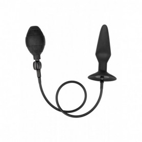 Plug fallo penetrazione anale gonfiabile dildo anale nero in silicone sexy toys