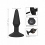 plug gonfiabile nero uomo donna in gomma dildo anale stimolatore black anal