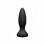 plug nero in silicone stimolatore anale dildo vibrante con telecomando black