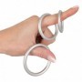 set anello fallico in silicone per pene e testicoli contro eiaculazione precoce