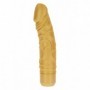 Vibratore realistico in silicone oro dildo vibrante vaginale anale gold morbido