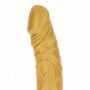 Vibratore realistico in silicone oro dildo vibrante vaginale anale gold morbido