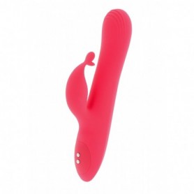 vibratore rotante in silicone rosa stimolatore di clitoride ricaricabile pink